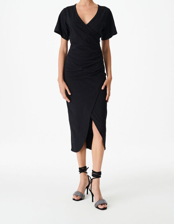 LEMICA LONG V-NECK DRESS